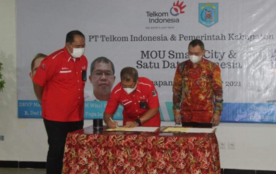 Pemkab Paser jalin kerjasama dengan Telkom Indonesia mengenai Smart City dan Satu Data (foto: Istimewa)