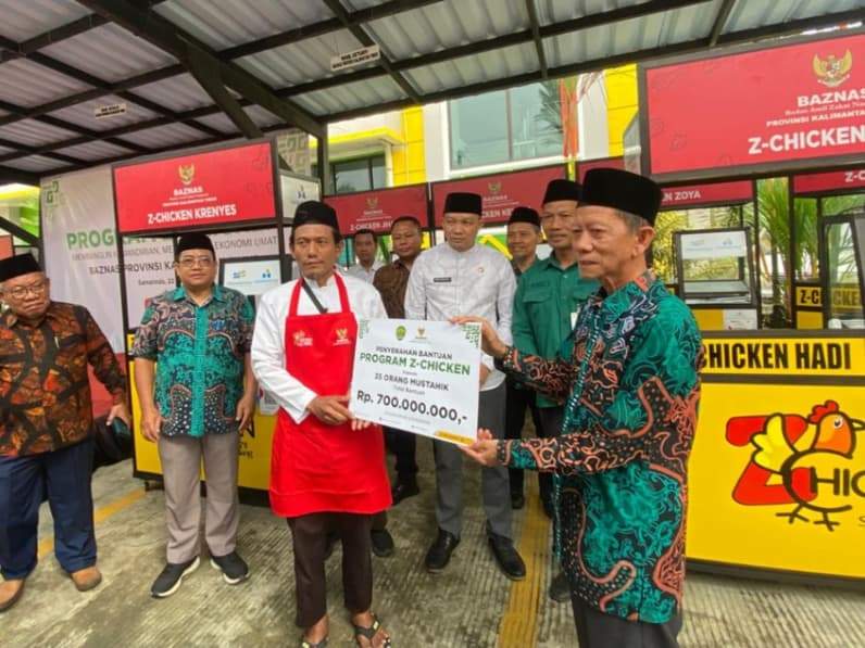 35 Pelaku Usaha Mikro di Samarinda dapat Bantuan Modal Usaha Z-Chicken dari Baznas Kaltim