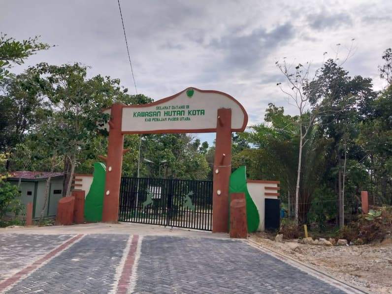 Kawasan Hutan Kota Nipah-Nipah di Kelurahan Nipah-Nipah, Kecamatan Penajam, PPU. (Foto: Adi Kade/Pusaranmedia.com).