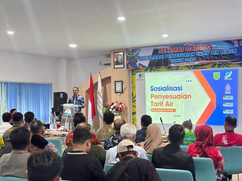 Sosialisasi Penyesuaian Tarif Air yang digelar di Kantor Perumda Air Minum Batiwakkal. (Foto: Nur Hidayah/ pusaranmedia.com)