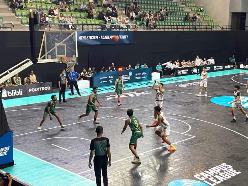 Hari kedua pelaksanaan Campus League 2026 Basketball Regional Samarinda Season 1, Sabtu (9/5/2026). (Foto: Tri/Pusaranmedia.com). (Foto: Tri/Pusaranmedia.com)