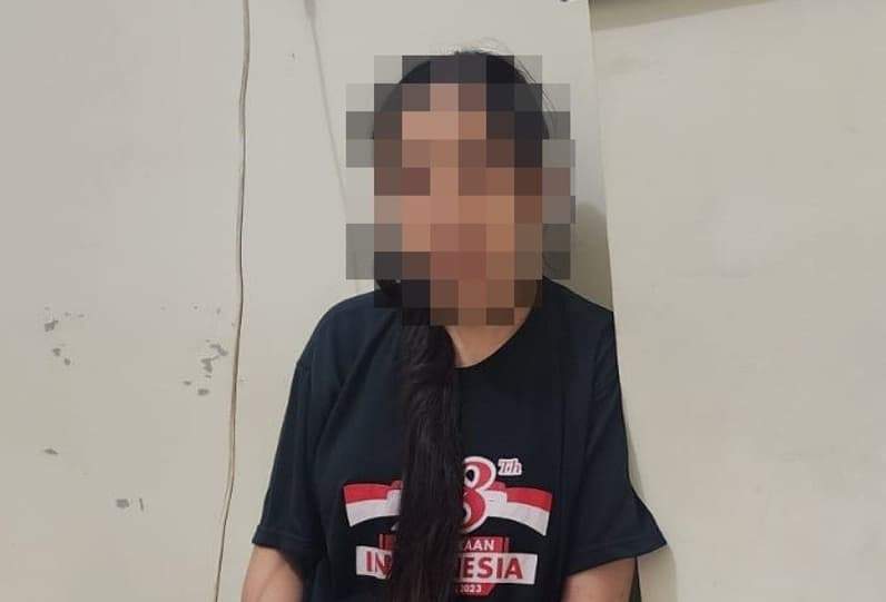 Ibu dari Jasad bayi perempuan yang ditemukan warga di Desa Padaidi, Kecamatan Sebatik. (Foto: Polres Nunukan)