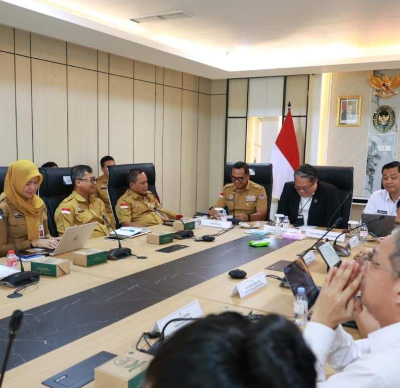 Sekretaris BNPP saat audensi dengan Dirjen Keimigrasian KemenIMIPAS RI di Jakarta (Foto: BNPP RI)