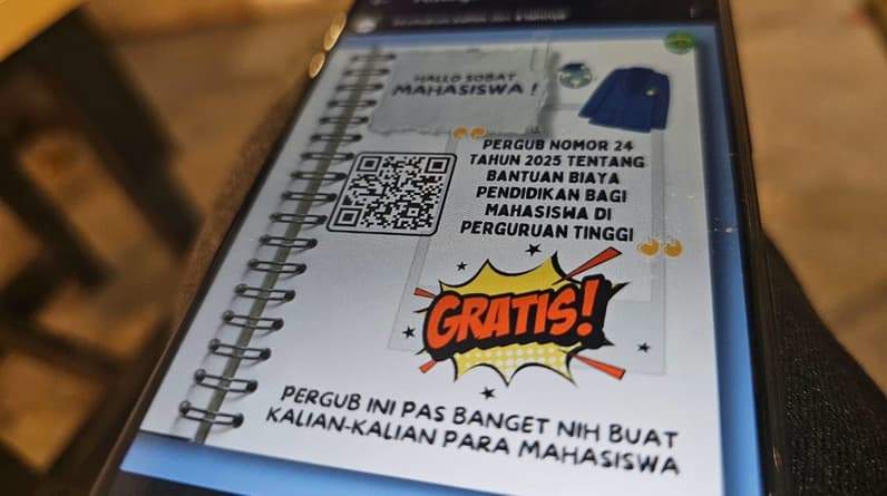 Pergub 24 tahun 2025 tentang Bantuan Biaya Pendidikan bagi Mahasiswa di Perguruan Tinggi. (Foto: Herdi/Pusaranmedia.com).