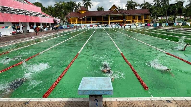 Gelaran O2SN cabang renang Tingkat SMP Kukar. (Foto: Aswin/Pusaranmedia.com)