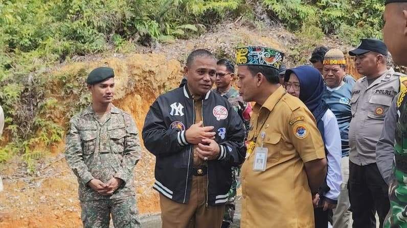 Deputi Bidang Pengelolaan Batas Wilayah Negara BNPP RI Nurdin saat mengunjungi Nunukan. (Foto: Diansyah/Pusaranmedia.com)