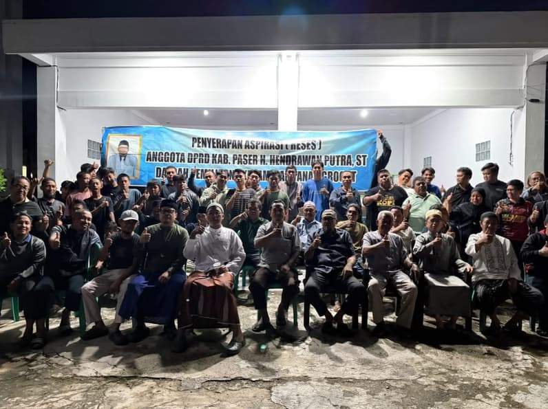 Reses Wakil Ketua DPRD Paser Hendrawan Putra di kediamannya. (Foto : Dok DPRD Paser)