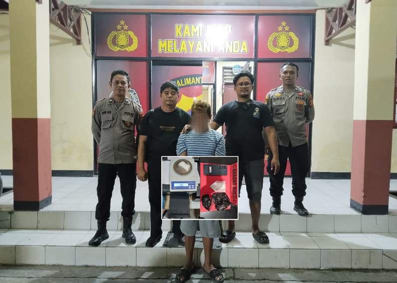 RRW (44), pengedar narkoba diamankan Polsek Babulu. (Foto: Polsek Babulu)