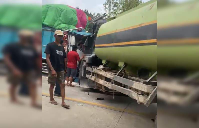 Tangkapan Layar Lakalantas di daer Kecamatan Bengalon Kutai Timur. (Foto: Istimewa)
