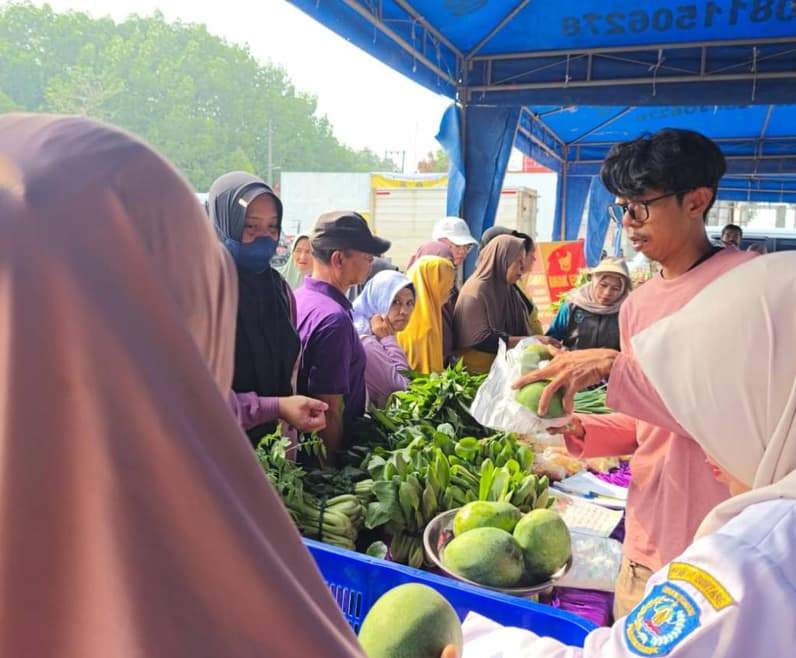 Hasil Sayur Petani Lokal di Serbu Warga di GMP Bontang. (Foto: Lutfi Aziz/Pusaranmedia.com)