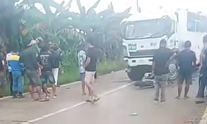 Tangkapan layar laka lantas yang terjdi di Tabang. (Foto: Istimewa)