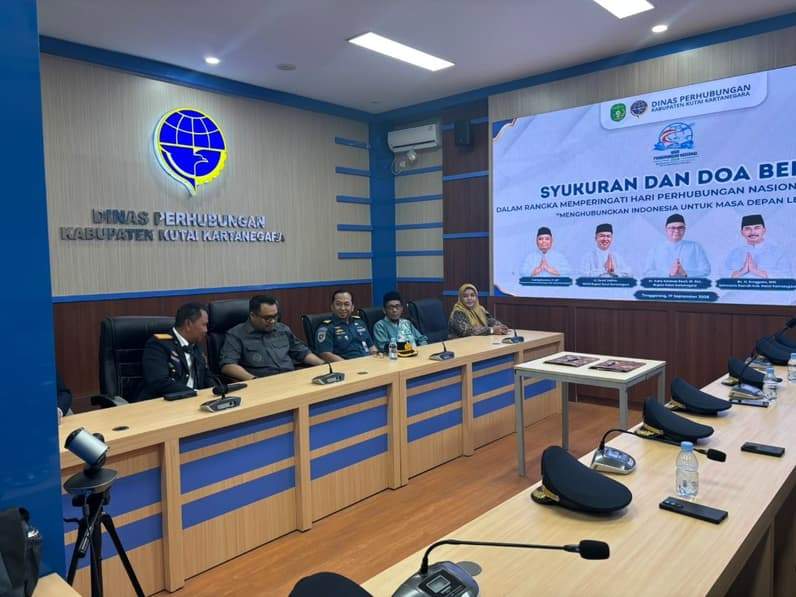 Peringatan Hari Perhubungan ke-55 di Kantor Dinas Perhubungan Kukar. (Foto: Aswin/Pusaranmedia.com)