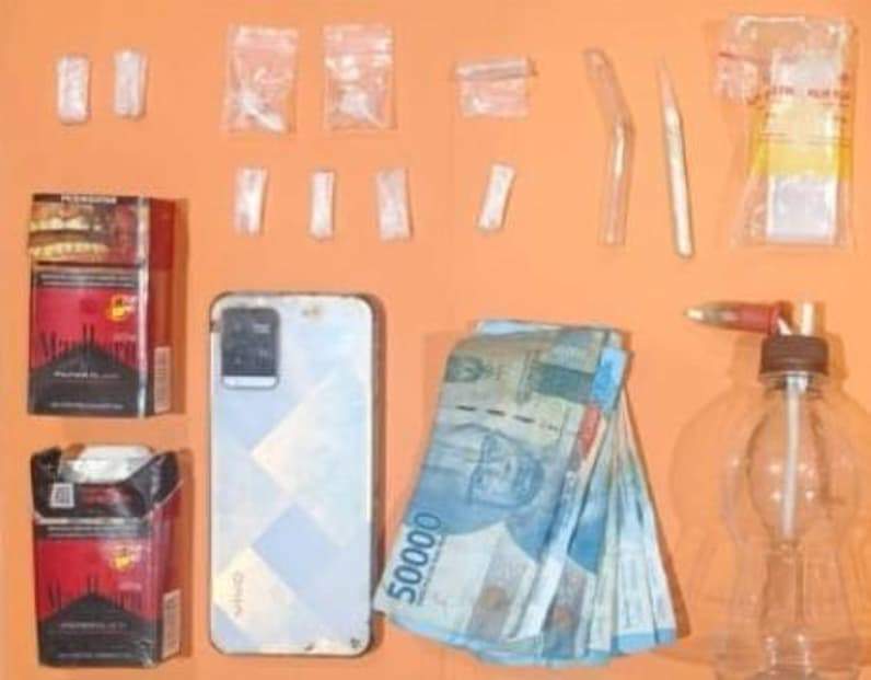 Barang Bukti yang Diamankan Polres Bontang (Dok:Lutfi Aziz/Pusaranmedia.com)