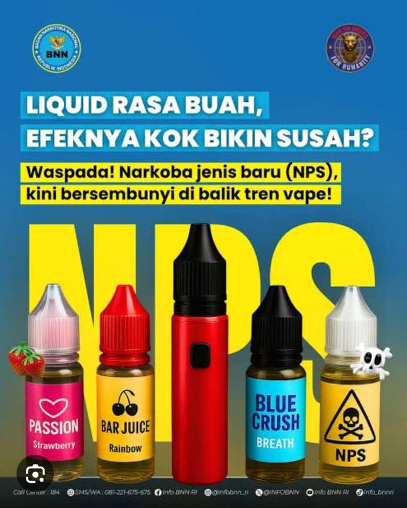 Player liquid narkotika (Foto: Instagram BNN RI)