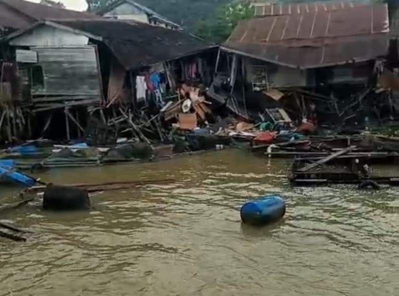 Kondisi rumah warga yang terdampak. (Foto: Istimewa)