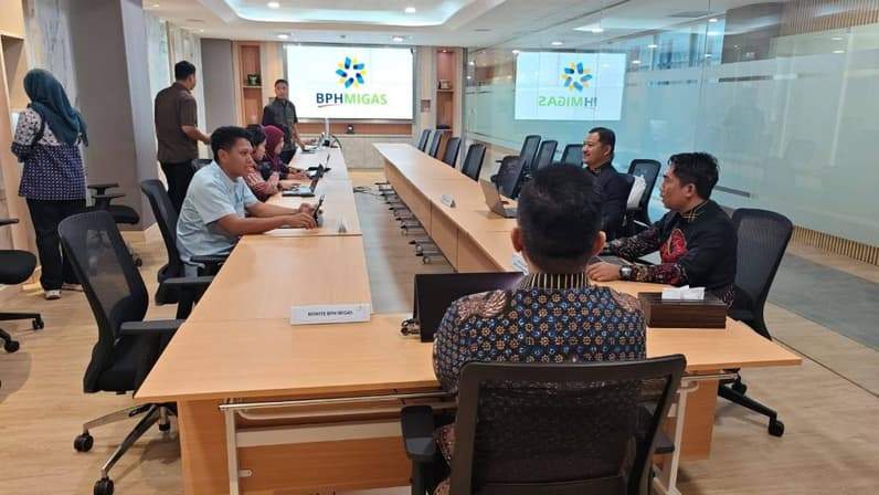 Ketua Komisi II DPRD Nunukan Andi Fajrul Syam saat menyambangi BPH Migas di Jakarta. (Foto: Andi Fajrul Syam)