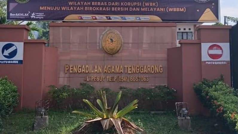 Pengadilan Agama Tenggarong. (Foto: Aswin/Pusaranmedia.com)
