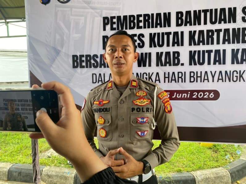 Kasat Lantas Polres Kukar, AKP Fandoli (Foto: Aswin/pusaranmedia.com)