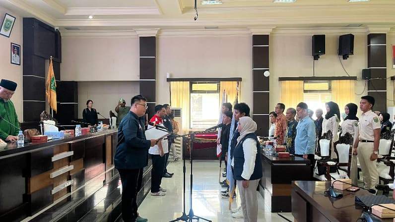 Pelantikan Tiga Organisasi Kepemudaan Kabupaten Berau. (Foto: Nur Hidayah/Pusaranmedia.com)