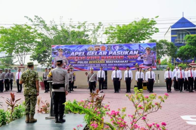 Apel Gelar Pasukan Operasi Patuh Mahakam 2026. (Foto: Lutfi Aziz/Pusaranmedia.com)
