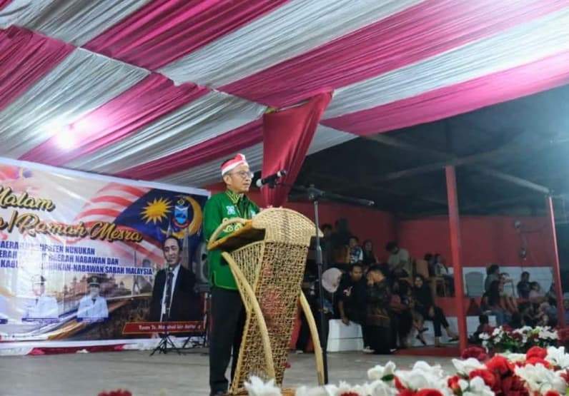 Wakil Bupati Nunukan saat menyambut para tamu dari Daerah Nabawan Malaysia (Foto: Prokopim Nunukan)