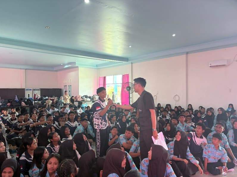 Giat Pelajar Bertutur di SMKN 1 Sebatik (Foto: KP2KP Nunukan)