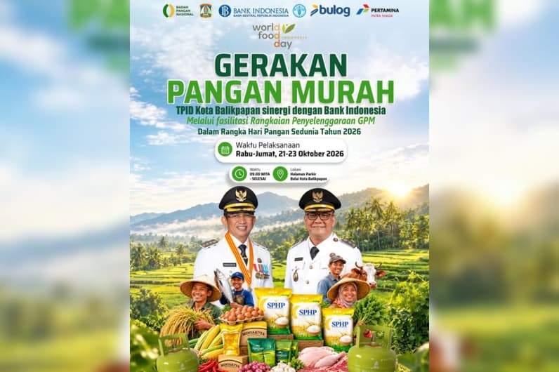 Flyer GPM di Balai Kota Balikpapan. (Foto: DKP3 Balikpapan)