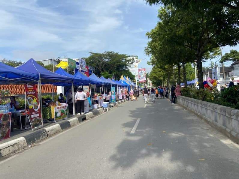 Car Free Day (CFD) di Jalan Kesuma Bangsa, Kota Samarinda. (Foto: Tri/Pusaranmedia.com)