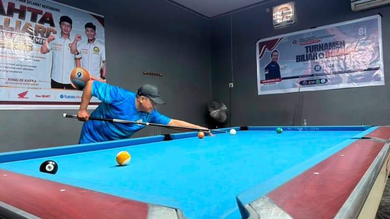 Turnamen billyard PWI Kukar. (Foto: PWI Kukar)