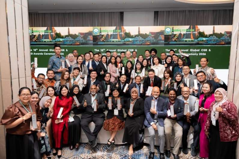 Enam program CSR unggulan Grup PT Pertamina Hulu Indonesia (PHI) meraih penghargaan internasional pada ajang Global CSR & ESG Summit & Awards 2026 di Bangkok, Thailand. (Foto: PT PHI)