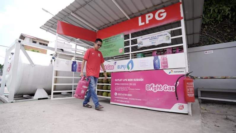 Salah satu outlet Bright Gas di Balikpapan. (Foto: PT Pertamina Patra Niaga Regional Kalimantan)