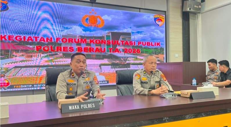 Forum Konsultasi Publik Polres Berau. (Foto: Nur Hidayah/Pusaranmedia.com)