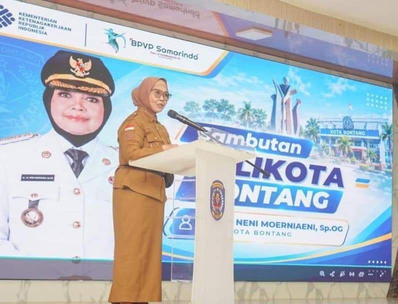 Wali Kota Bontang, Neni Moerniaeni (Foto: Lutfi Aziz/Pusaranmedia.com)