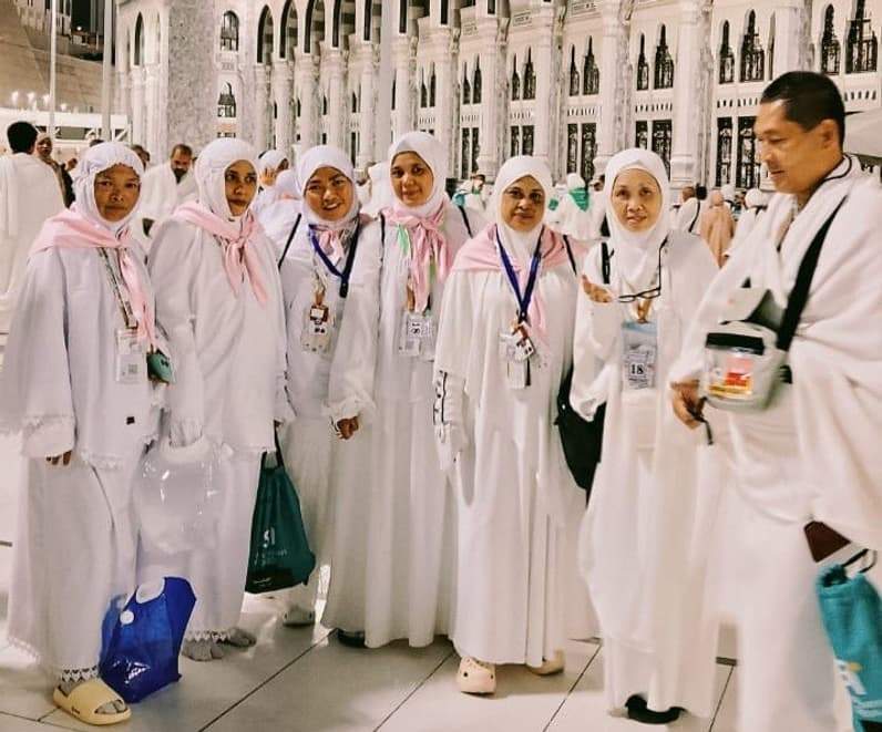 Para jemaah haji asal Nunukan yang tergabung Kloter 7 BPN 2026 (Foto: H Sayid Abdullah)