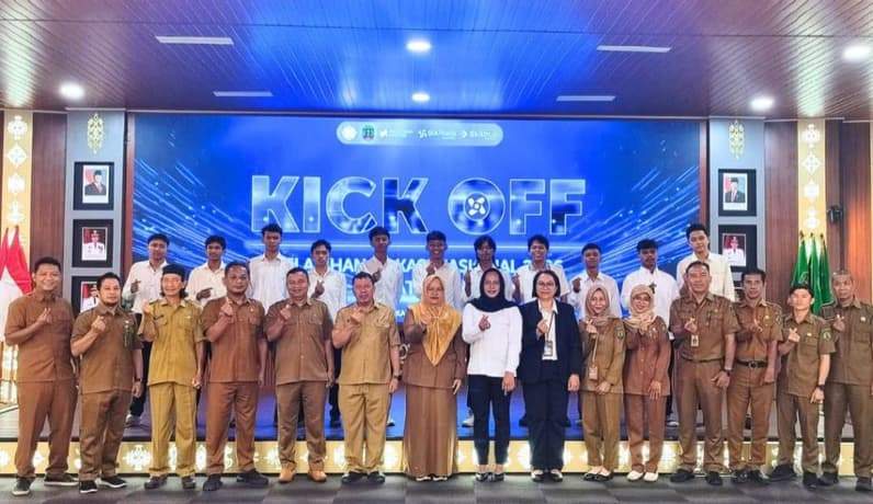 Kick Off pelatihan Vokasi Nasional Berbasis Kompetensi 2026 di Kantor Bupati Nunukan. (Foto: Diansyah/Pusaranmedia.com)