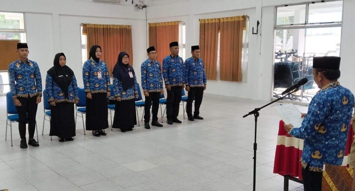 Pengambilan sumpah jabatan tiga pejabat eselon II di lingkungan Pemkab Nunukan oleh Wakil Bupati Nunukan Hermanus. (Foto: Diansyah/pusaranmedia.com)