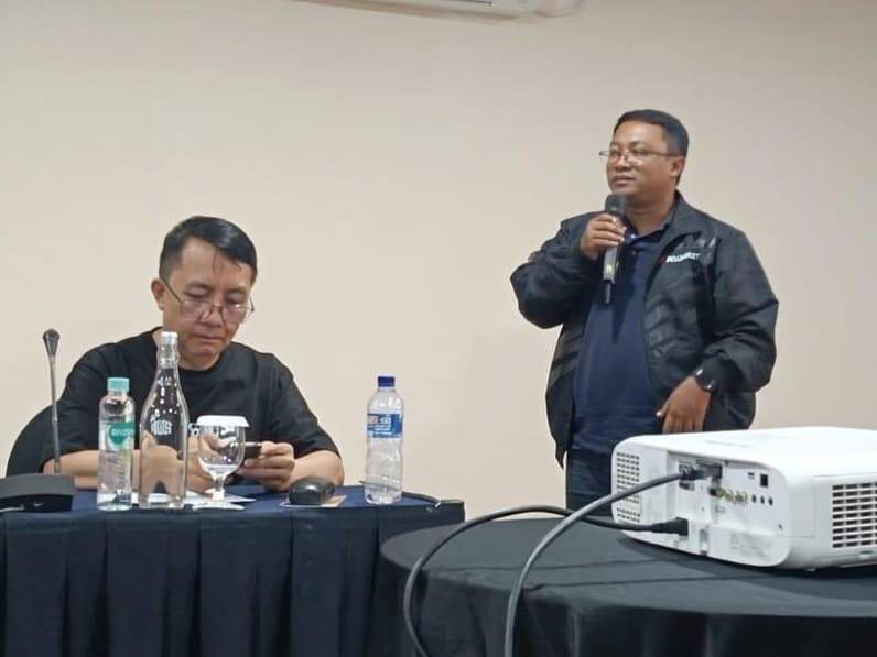 Regional Network Optimization Kalimantan XLSMART, Ananta Aditya (kanan) menyampaikan rencana ekspansi jaringan di wilayah 3T, Sabtu (13/6/2026). (Foto: Achmad Fadillah/Pusaranmedia.com)
