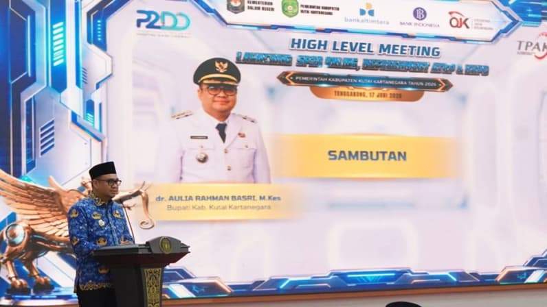 Peluncuran Sistem Perintah Pencairan Dana (SP2D) Online (Foto: Aswin/pusaranmedia.com)