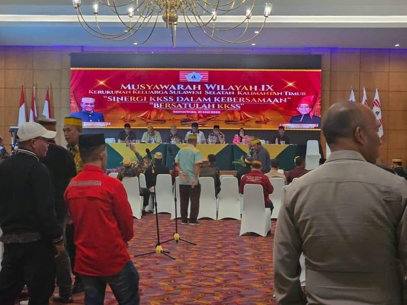 Musyawarah Wilayah KKSS Kaltim di Hotel Puri Senyiur Samarinda berhasil dimenangkan oleh Ridwan Tasa. (Foto: Herdi/Pusaranmedia.com).