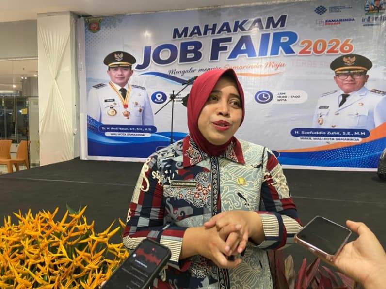 Kepala Disnaker Kota Samarinda, Yuyum Puspitaningrum. (Foto: Tri/Pusaranmedia.com)