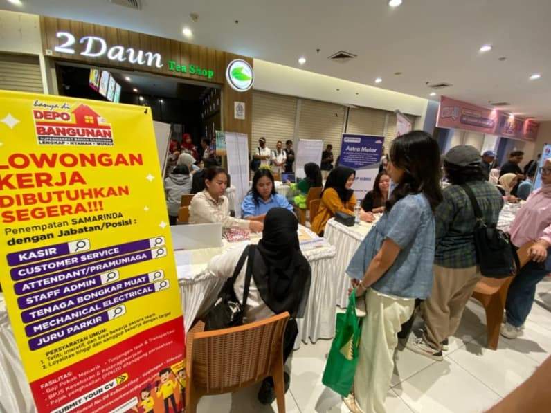 Mahakam Job Fair 2026 di Mal Samarinda Square yang berlangsung pada 23-24 Juli 2026. (Foto: Tri/Pusararanmedia.com)