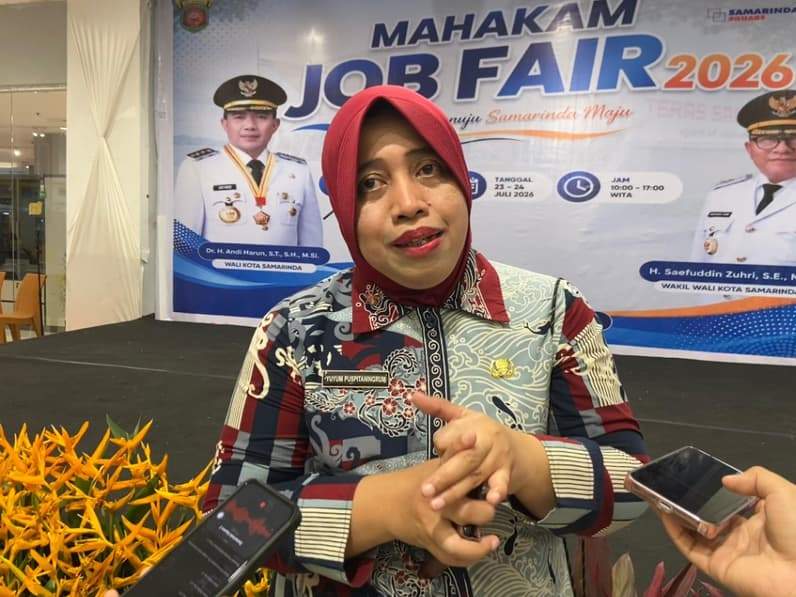 Kepala Disnaker Samarinda, Yuyum Puspitaningrum. (Foto: Tri/Pusaranmedia.com)