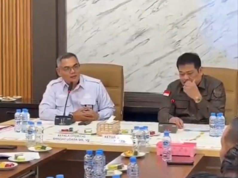 Kepala Otban Wilayah VII, Ferdinan Nurdin (kiri) menerima kunjungan kerja Komisi III DPRD Kaltim, Kamis (6/8/2026). (Foto: Otban Wilayah VII)