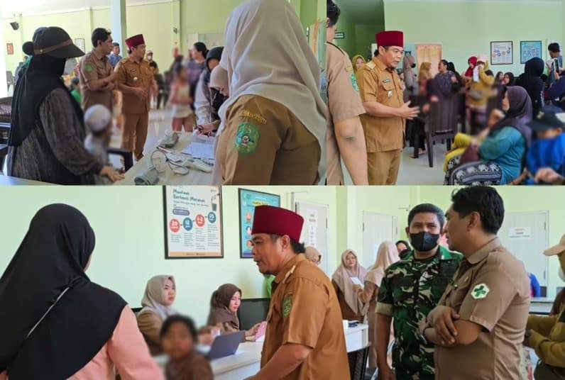 Kondisi puskesmas saat siswa yang diduga keracunan mbg. (Foto: Camat Sebulu)