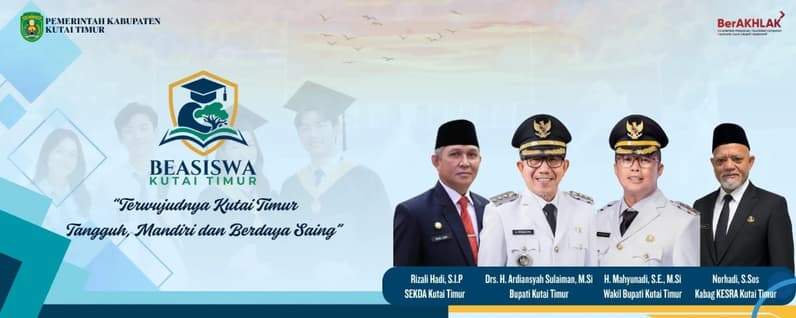 Flayer beasiswa Kutai Timur. (Foto: Dok.Prokopim Kutim)