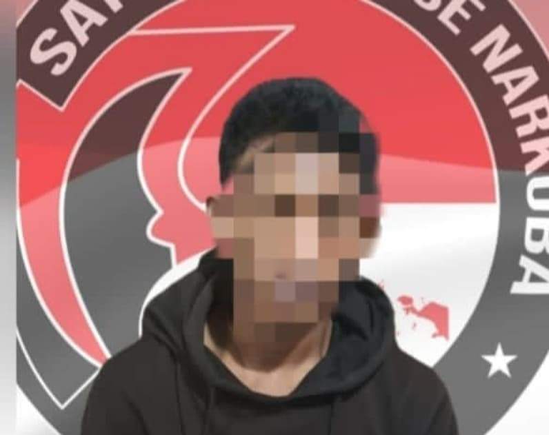 W (22), pemuda asal Kelurahan Tanjung Tengah, Kecamatan Penajam terlibat peredaran narkoba. (Foto: Dok Polres PPU).