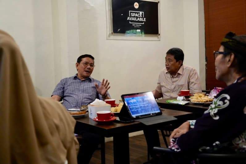 Wagub Kaltara, Ingkong Ala, S.E., M.Si beraudiensi dengan Anggota Komisi IV Dewan Perwakilan Rakyat Republik Indonesia (DPR RI), Hasan Saleh di Jakarta pada Sabtu (23/8) lalu. (Foto: dkisp)