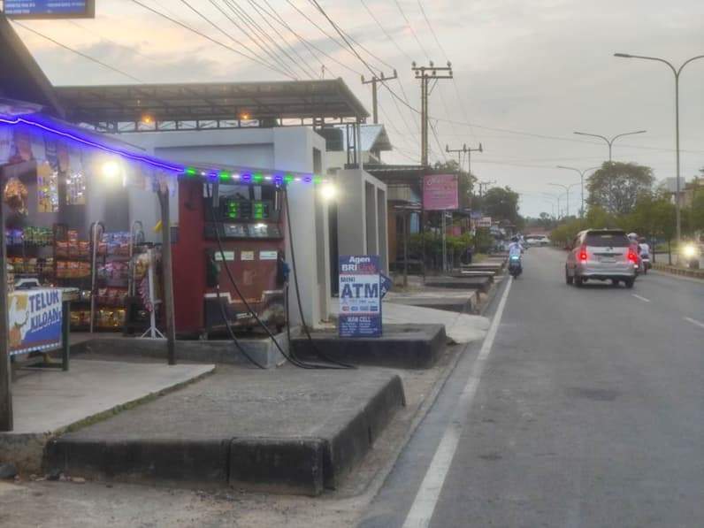 Salah satu usaha pertamini di Kecamatan Tanah Grogot, Kabupaten Paser. (Foto : Luthfi/Pusaranmedia.com)