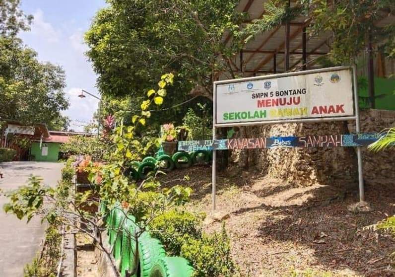 SMPN 5 Bontang. (Foto: Lutfi Aziz/Pusaranmedia.com)