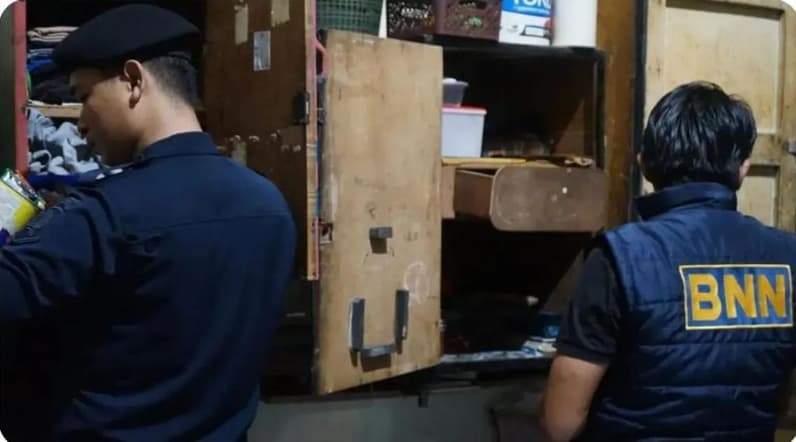 Petugas Lapas Kelas IIB Nunukan bersama BNN Nunukan melakukan razia di lingkungan WBP (Foto: Lapas Nunukan)